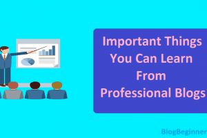 Important Things You Can Learn from Professional Blogs to Follow Them