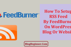 How To Setup RSS Feed By FeedBurner On Your WordPress Blog/Site