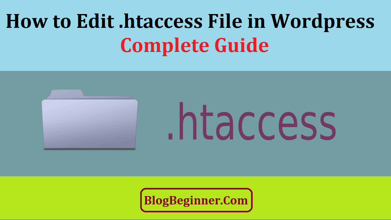 Where How to Edit .htaccess File in WordPress