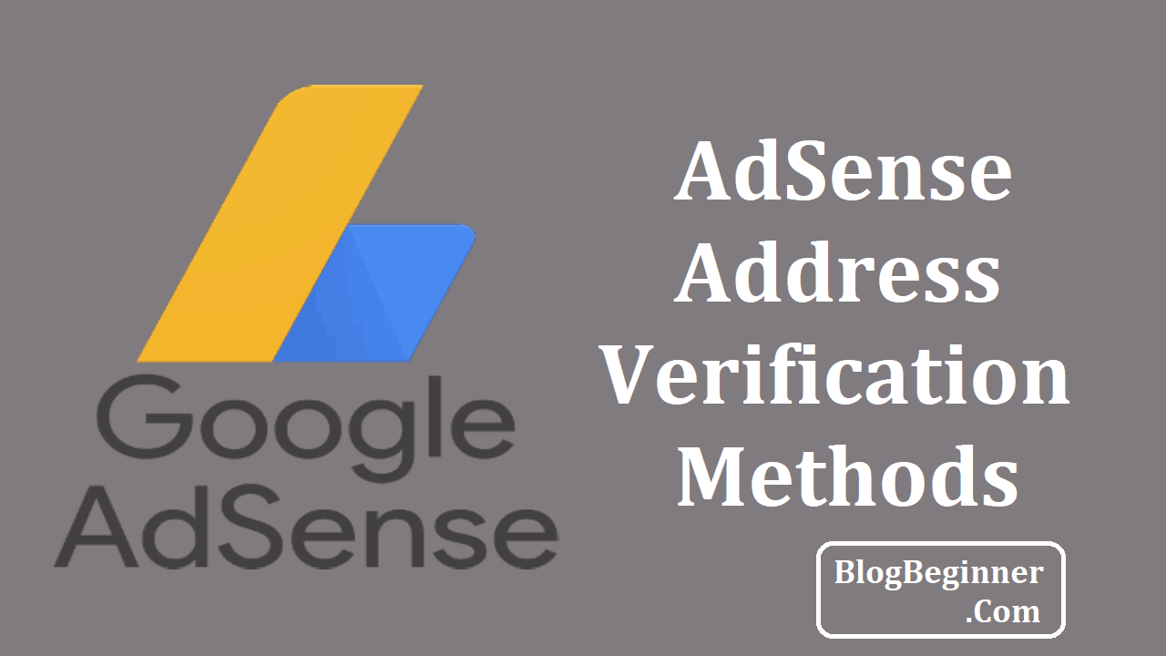 google adsense address verification method