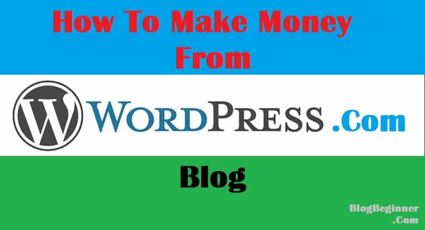 make money with wordpress com