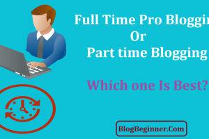 Full Time Pro Blogging or Part time Blogging: Which one Is Best?