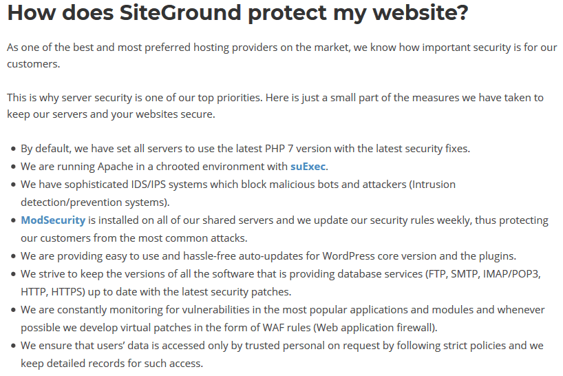 Siteground-security