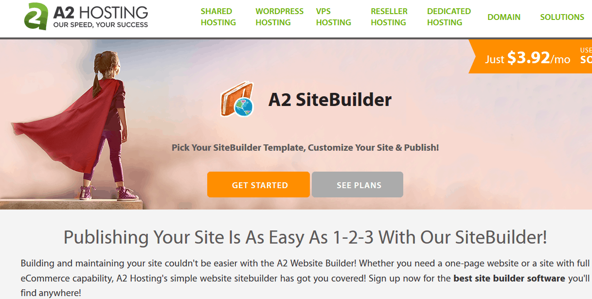 A2hosting Website Builder